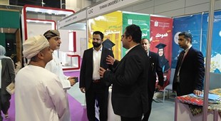 برپایی غرفه دانشگاه علوم پزشکی تهران در نمایشگاه جذب دانشجوی GHEDEX عمان