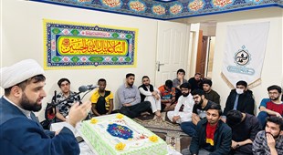 مراسم جشن ولادت حضرت امام حسین علیه السلام، حضرت ابوالفضل العباس علیه السلام و امام زین العابدین علیه السلام در خوابگاه پسرانه موسوی برگزار شد.